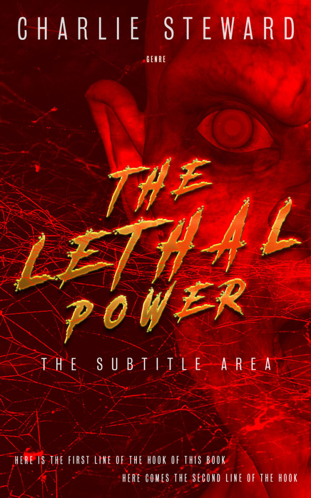 Front view of Rustic Red #21103 - Premade Horror Book Cover