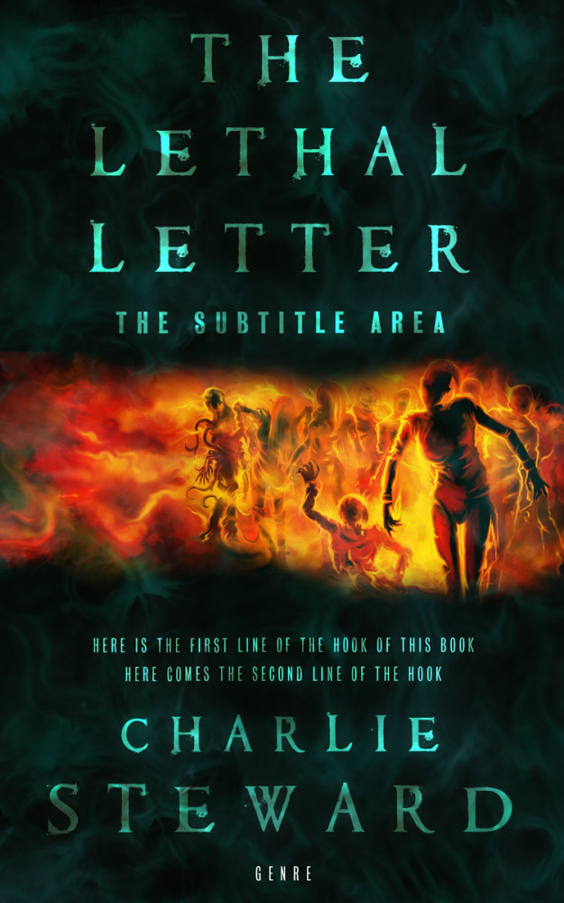 Front view of Racing Green #21123 - Premade Horror Book Cover