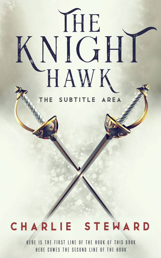 Front view of Periglacial Blue #21135 - Premade Fantasy Book Cover