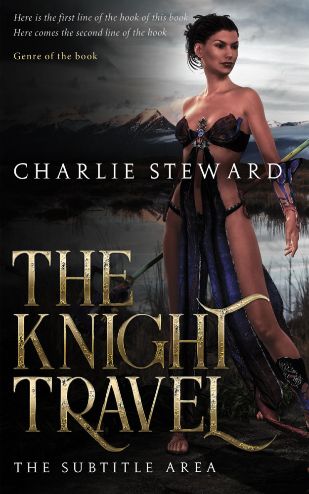 Front view of Malta #21141 - Premade Fantasy Book Cover