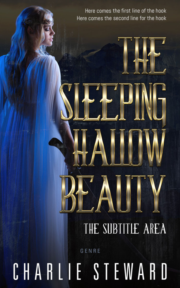 Front view of Shark #21145 - Premade Fantasy Book Cover