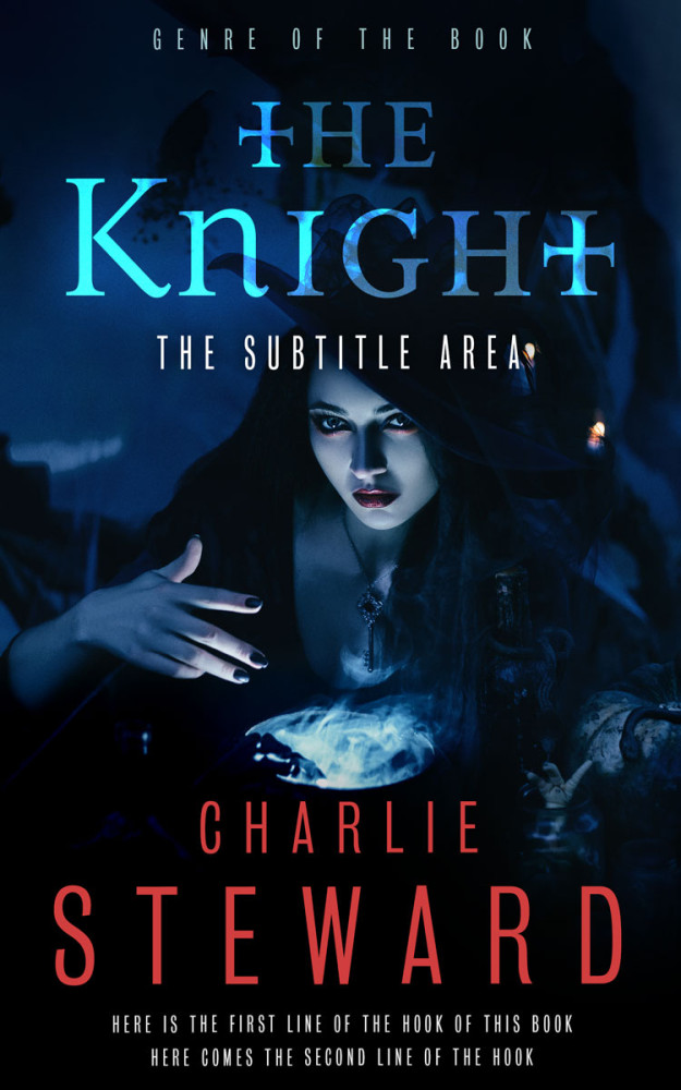 Front view of Black Pearl #21162 - Premade Fantasy Book Cover