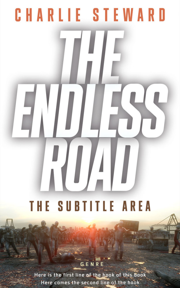 Front view of Timberwolf #21180 - Premade Apocalyptica Book Cover