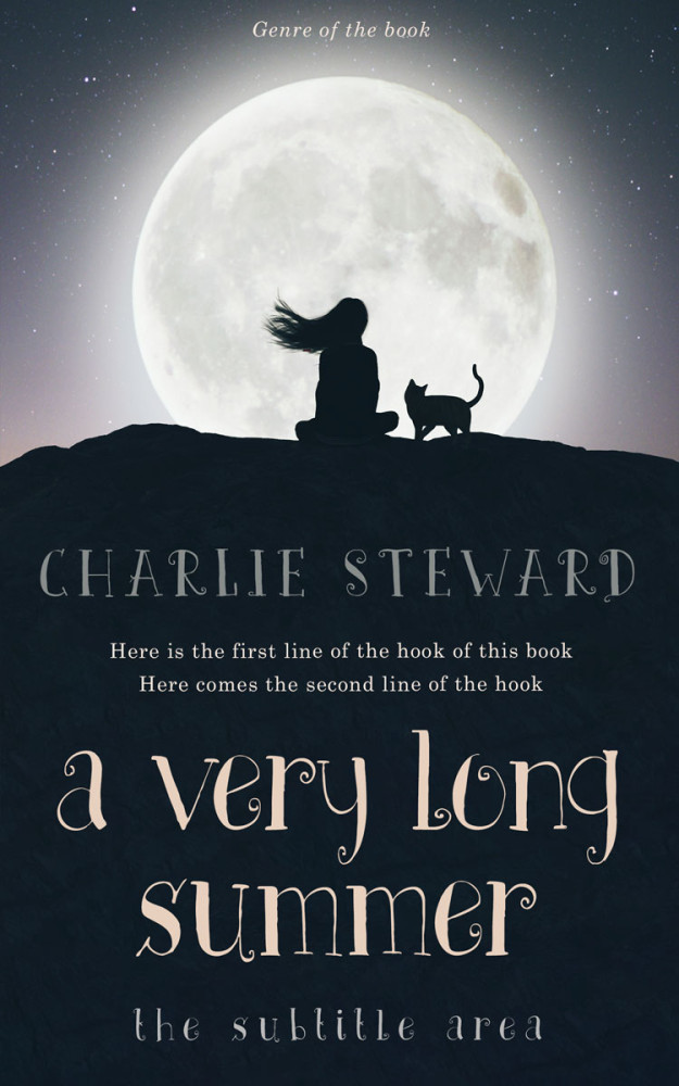 Front view of Ebony Clay #21193 - Premade Surreal Book Cover