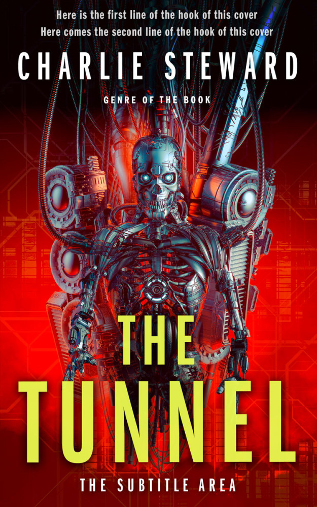 Front view of Flame Pea #21240 - Premade Science Fiction Book Cover