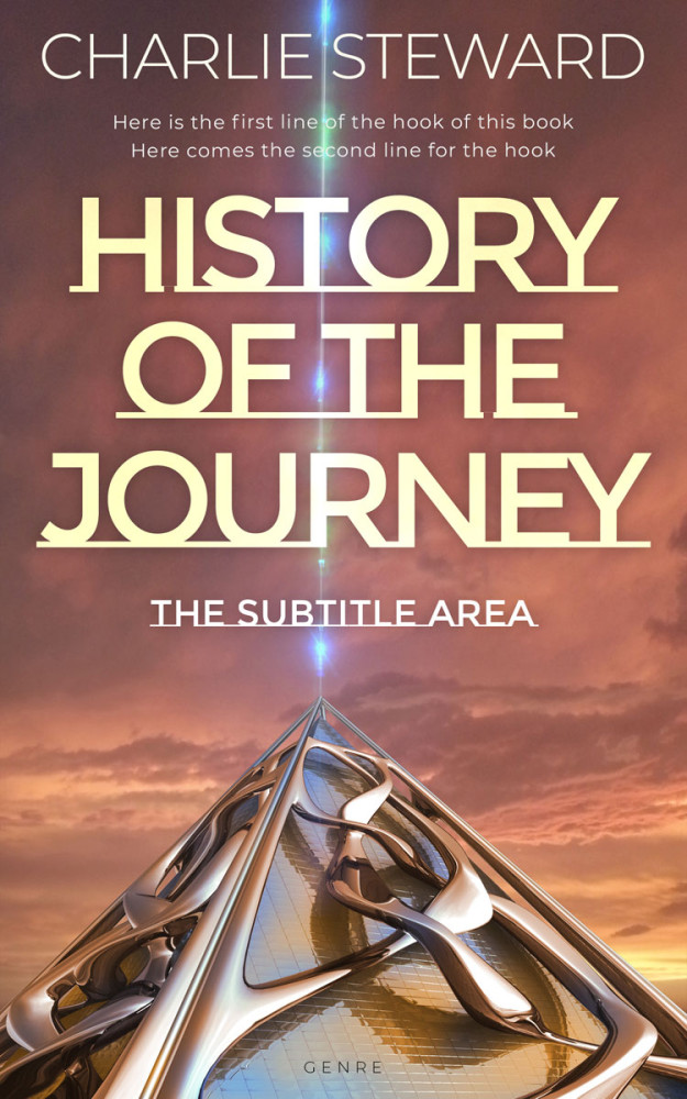 Front view of Au Chico #21331 - Premade Science Fiction Book Cover