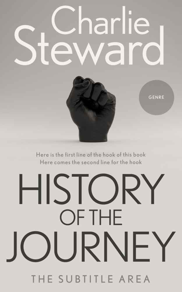 Front view of Silver Rust #21341 - Premade Literary Fiction Book Cover