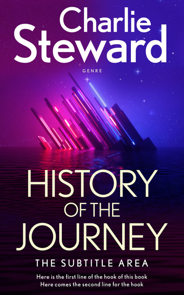 Front view of Violet #21348 - Premade Science Fiction Book Cover