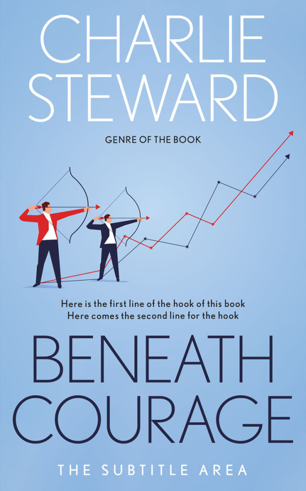 Front view of Regent St Blue #21381 - Premade Self-Improvement & Self-Help Book Cover | BookCoverZone