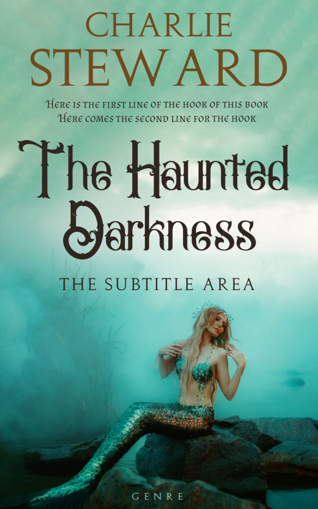 Front view of Neptune #21385 - Premade Fantasy Book Cover