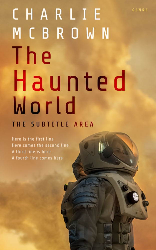 Front view of Twine #21430 - Premade Science Fiction Book Cover