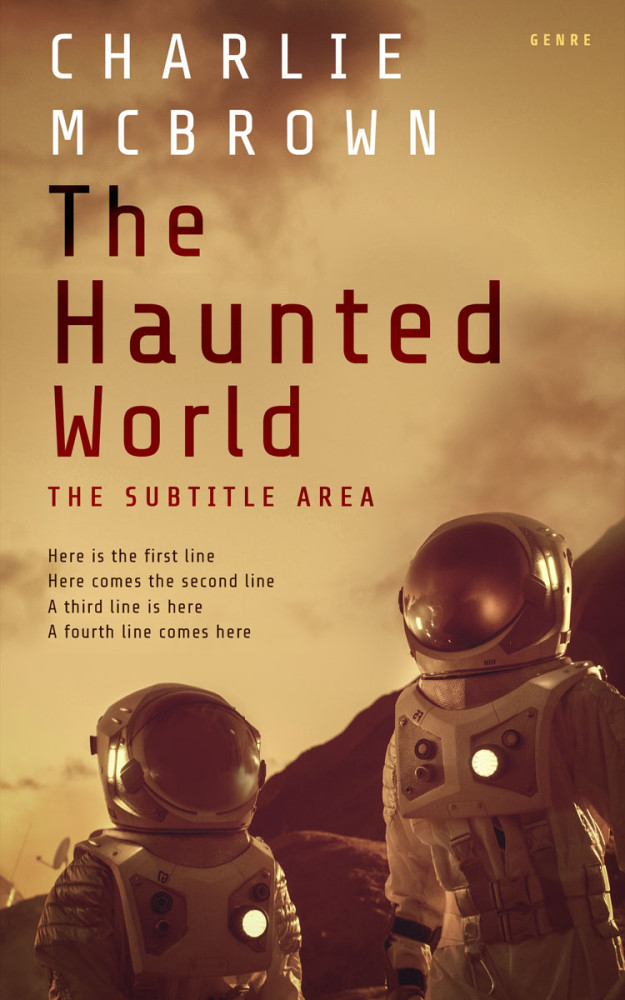 Front view of Twine #21431 - Premade Apocalyptica Book Cover