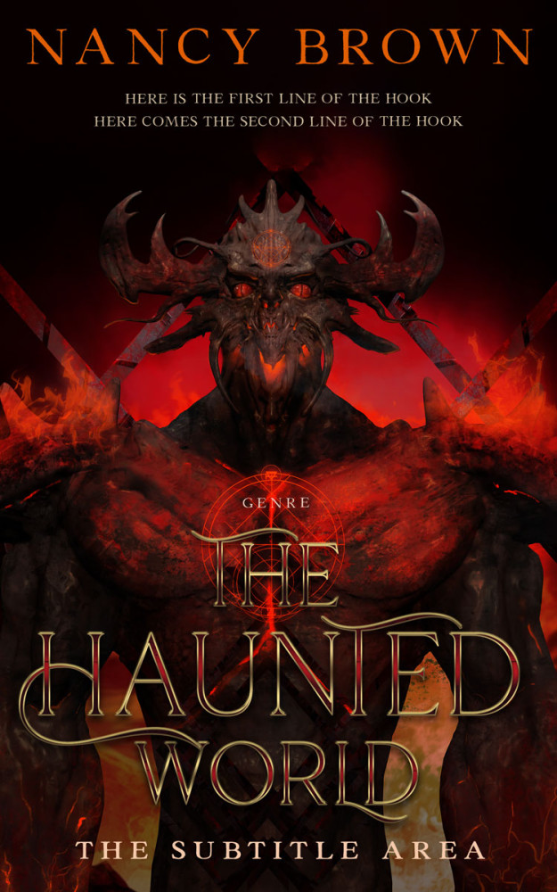 Front view of Asphalt #21445 - Premade Fantasy Book Cover