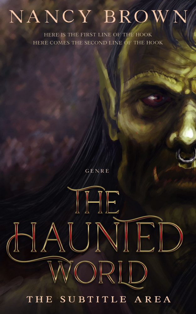 Front view of Thunder #21446 - Premade Fantasy Book Cover