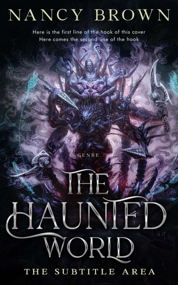 Front view of Spun Pearl #21447 - Premade Fantasy Book Cover