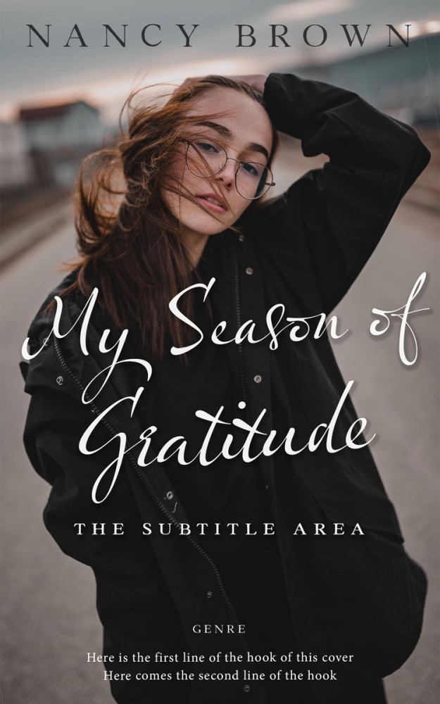 Front view of Cod Gray #21495 - Premade Teen & Young Adult Book Cover