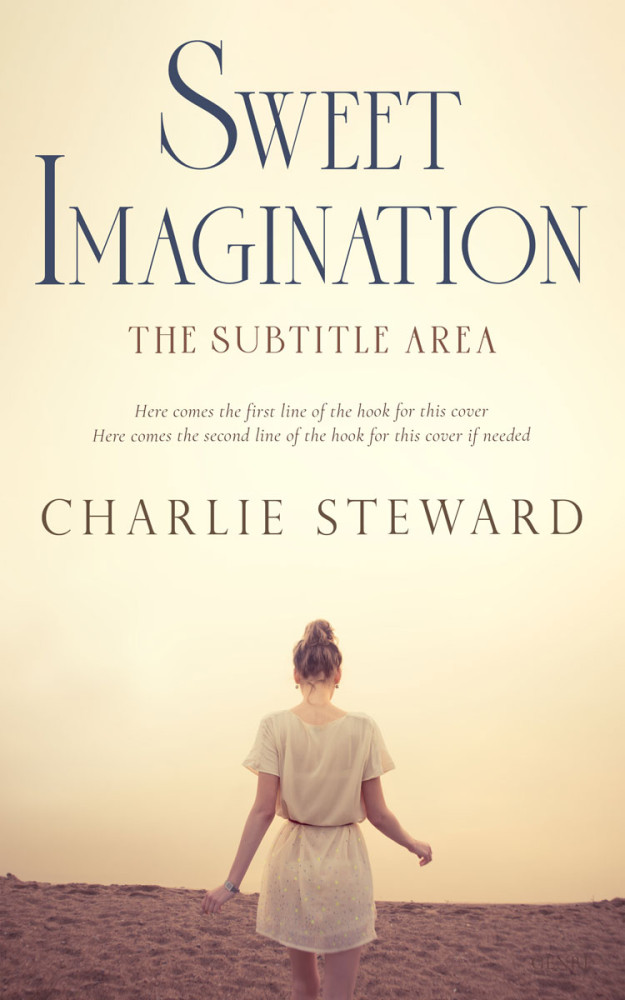 Front view of Citrine White #21507 - Premade Romance Book Cover