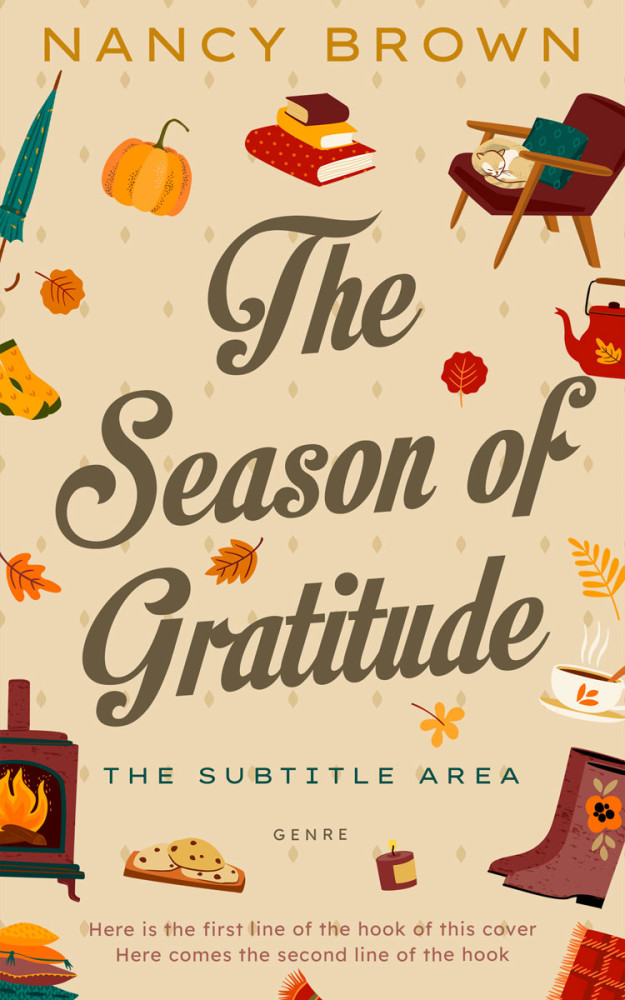 Front view of Just Right #21511 - Premade Literary Fiction Book Cover