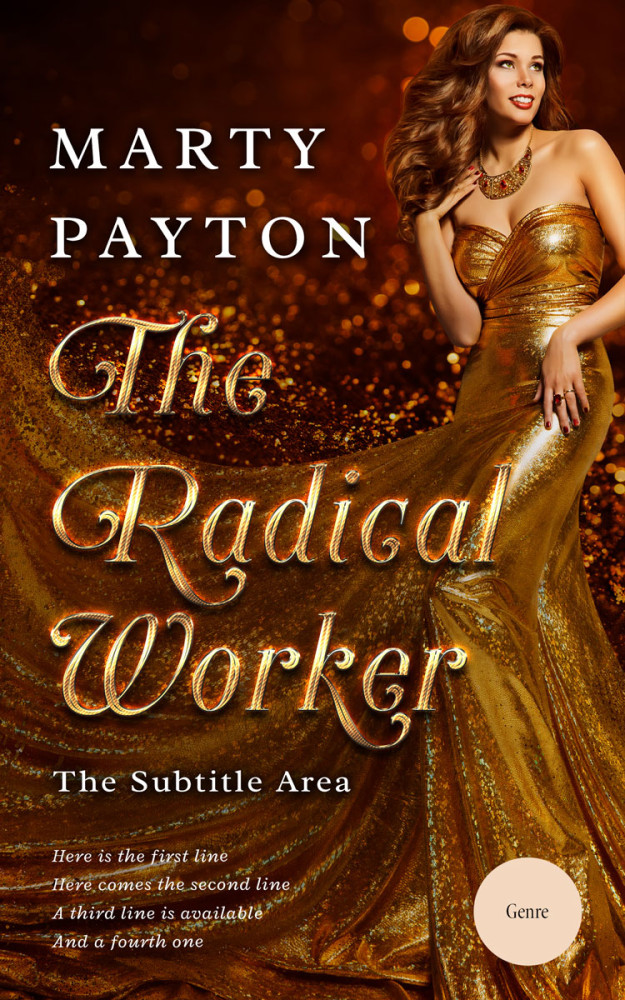 Front view of Rebel #21569 - Premade Chick Lit Book Cover