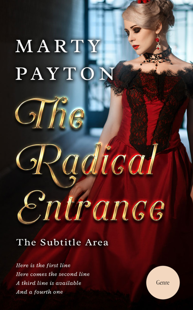 Front view of Gondola #21570 - Premade Horror Book Cover