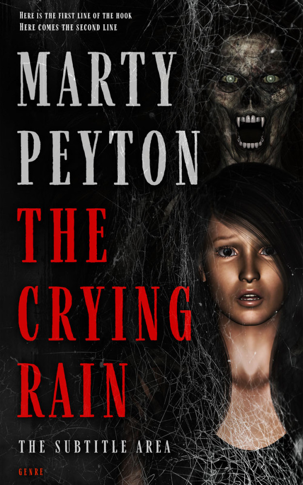 Front view of Contessa #21622 - Premade Horror Book Cover