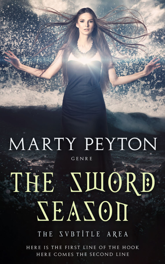 Front view of Sisal #21634 - Premade Fantasy Book Cover