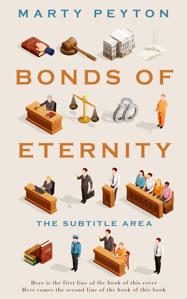 Front view of Pearl Bush #21734 - Premade Abstract Book Cover