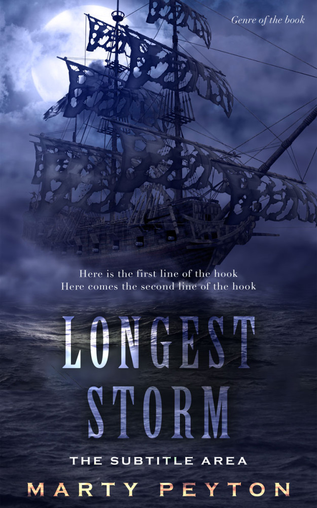 Front view of Mirage #21757 - Premade Action & Adventure Book Cover