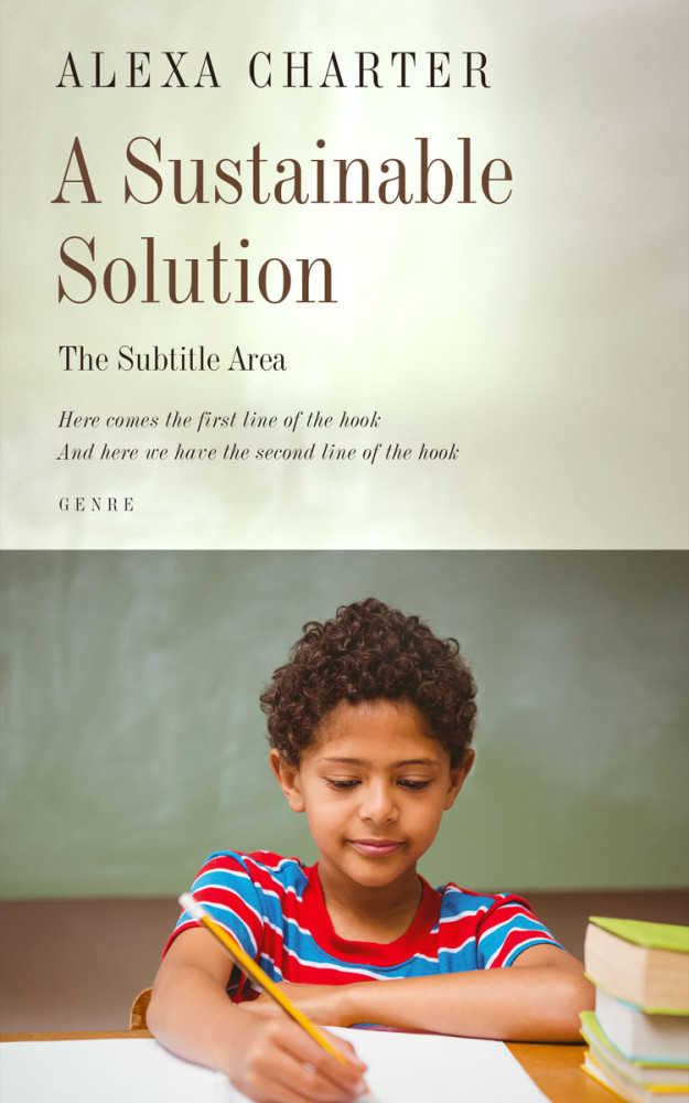 Front view of Moon Mist #21913 - Premade Education Book Cover