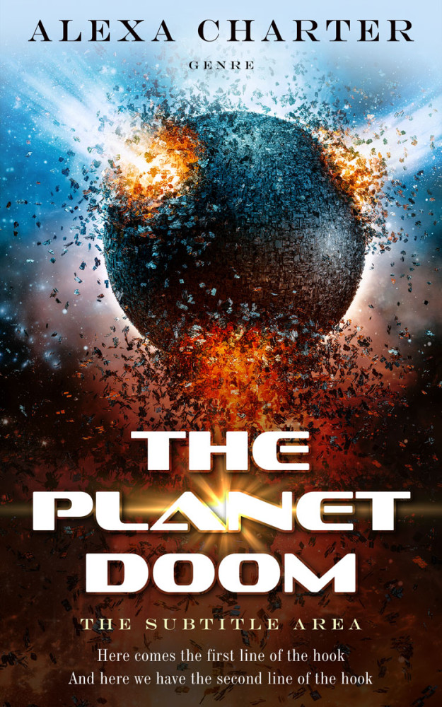 Front view of Eclipse #21952 - Premade Apocalyptica Book Cover