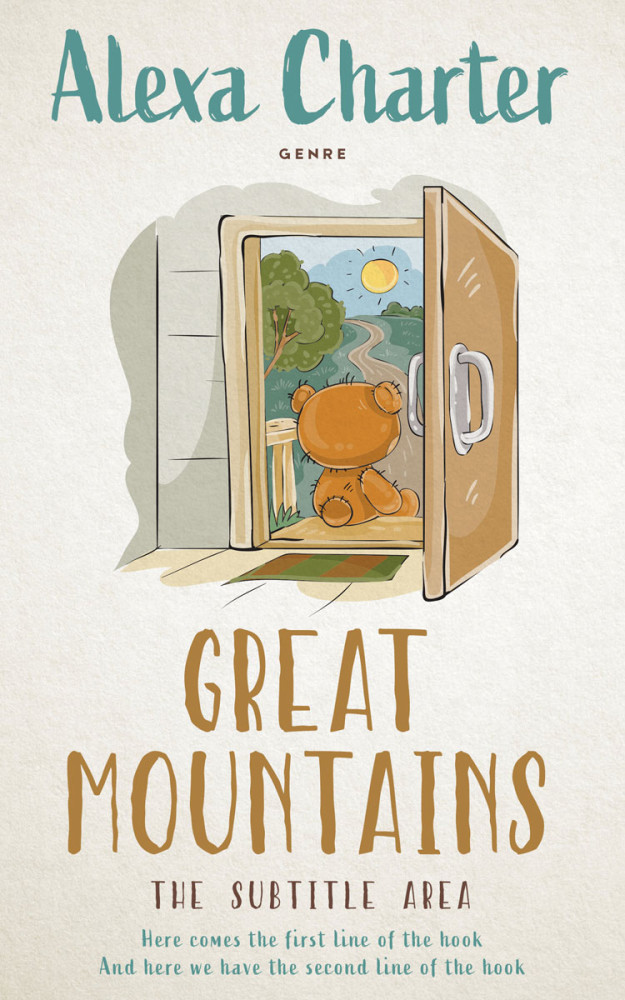 Front view of Satin Linen #21964 - Premade Teen & Young Adult Book Cover