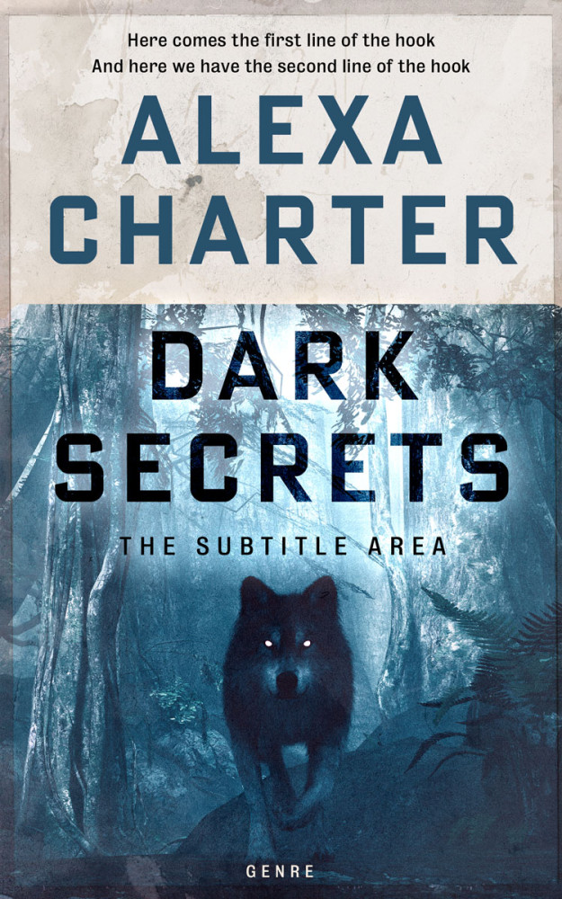 Front view of Quill Gray #22016 - Premade Fantasy Book Cover