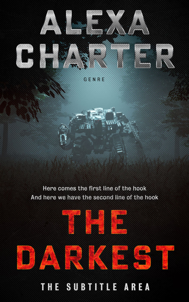 Front view of Shark #22032 - Premade Science Fiction Book Cover