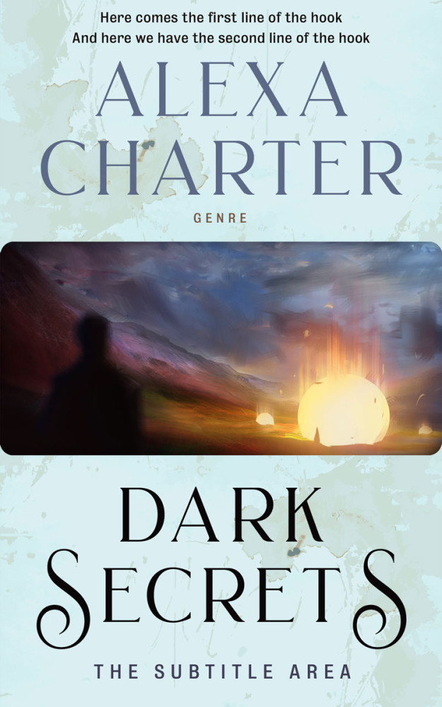 Front view of Mystic #22037 - Premade Fantasy Book Cover