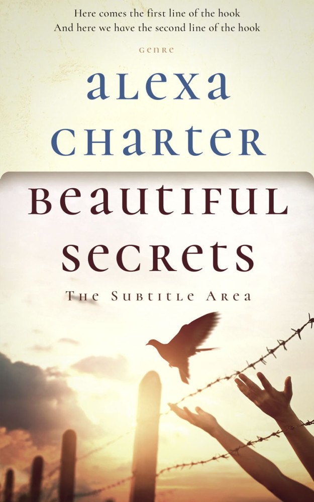 Front view of Ecru White #22043 - Premade Religion & Spirituality Book Cover