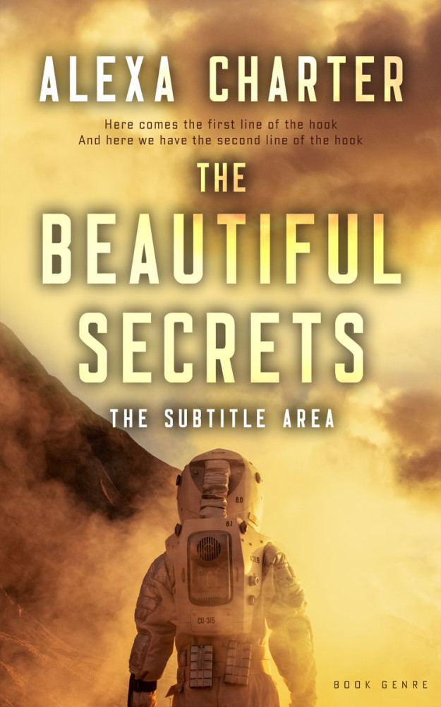 Front view of Apache #22095 - Premade Science Fiction Book Cover