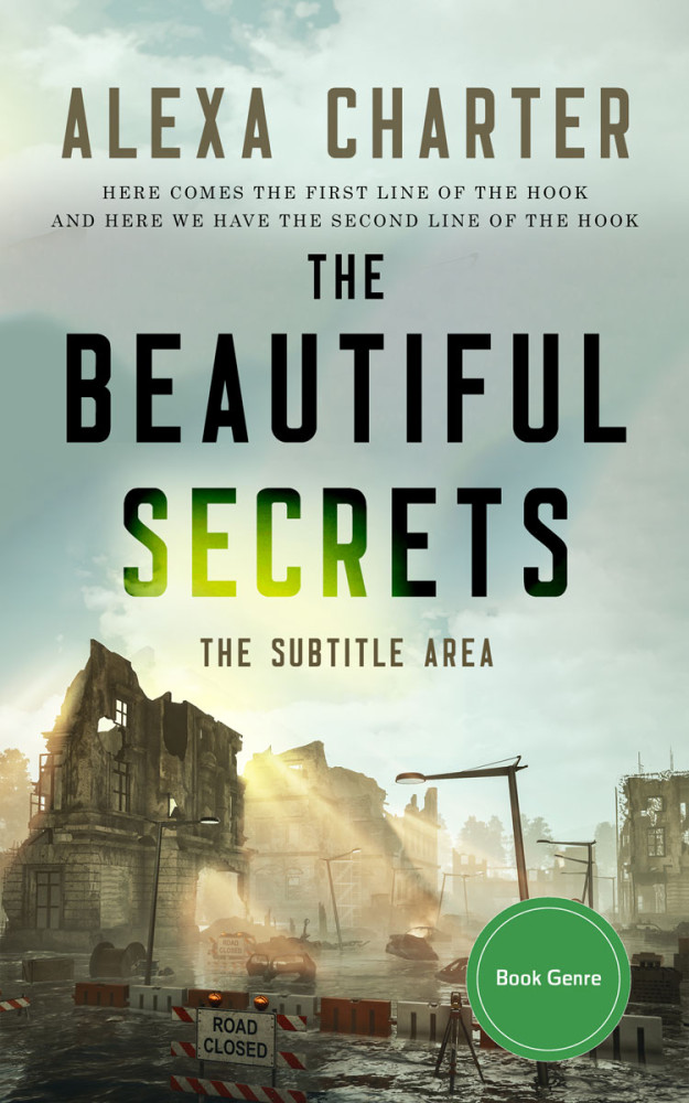 Front view of Clay Ash #22097 - Premade Apocalyptica Book Cover