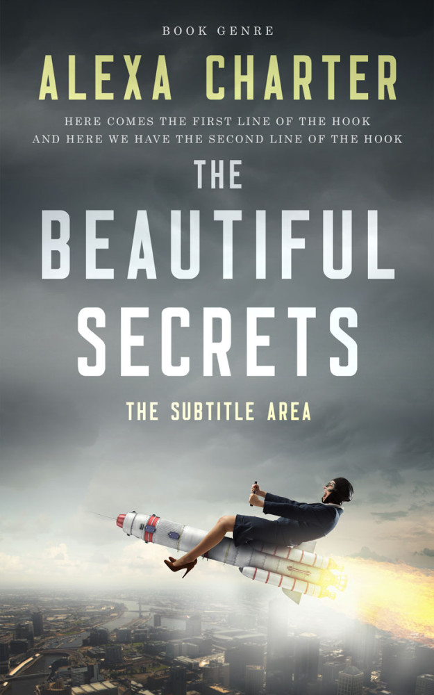 Front view of Abbey #22102 - Premade Science Fiction Book Cover