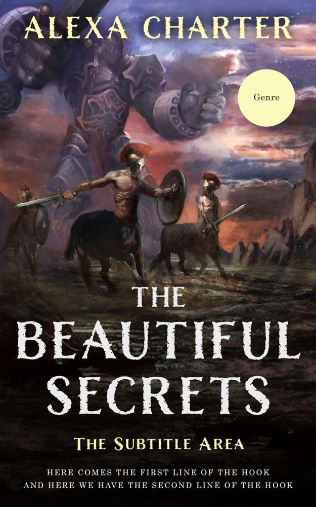 Front view of Thunder #22152 - Premade Fantasy Book Cover