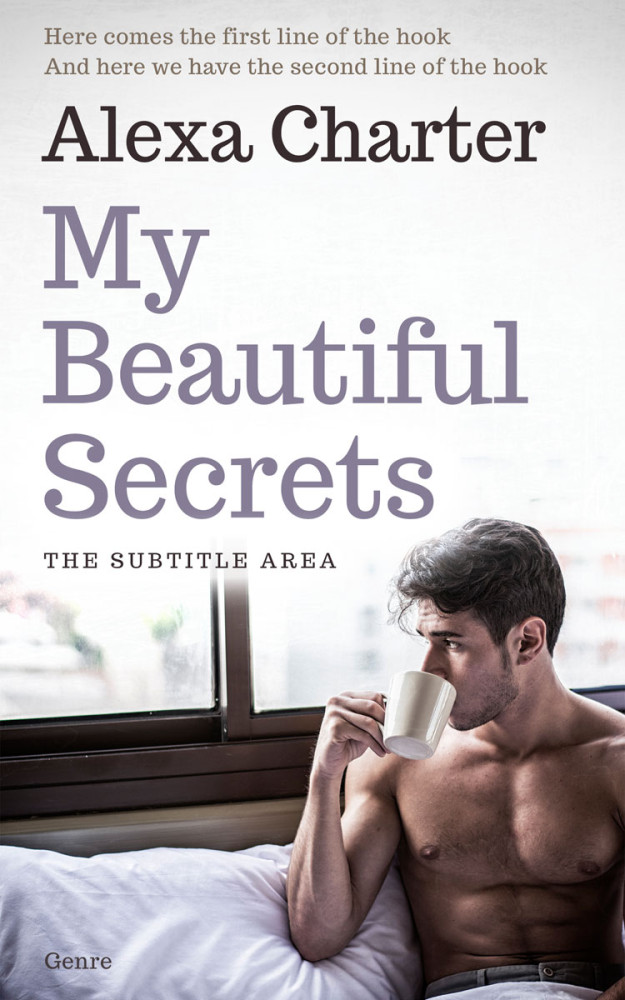 Front view of Cocoa Brown #22180 - Premade Erotica Book Cover