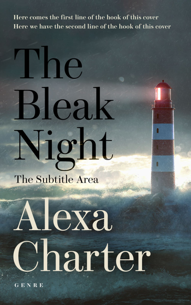 Front view of Cape Cod #22214 - Premade Literary Fiction Book Cover