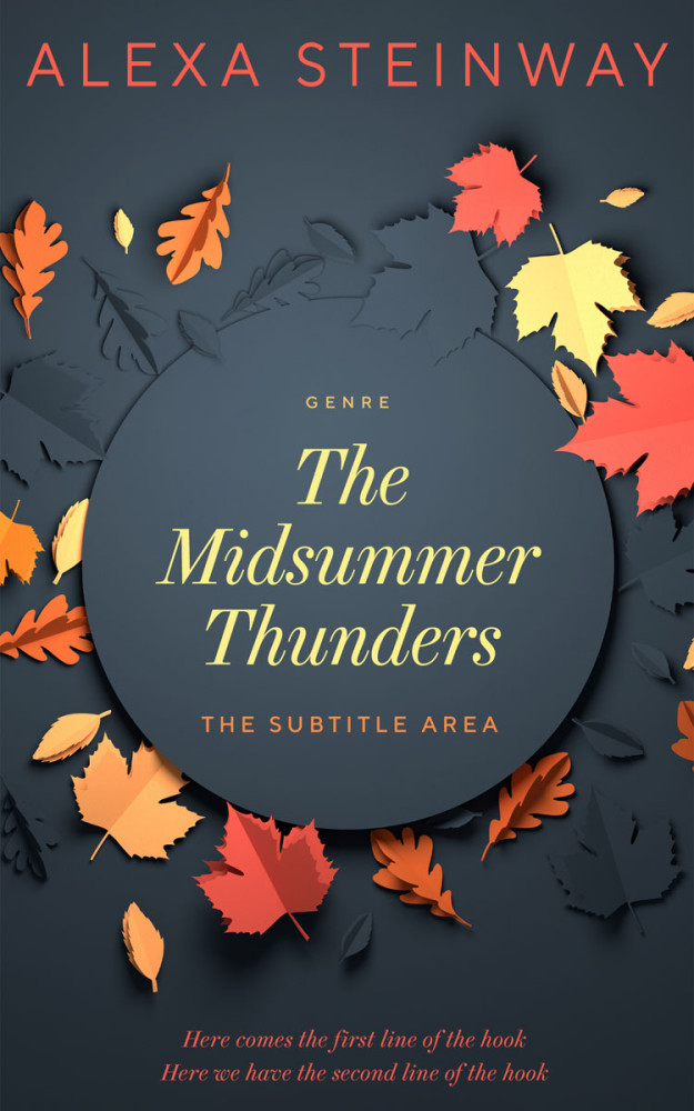 Front view of Limed Spruce #22236 - Premade Abstract Book Cover