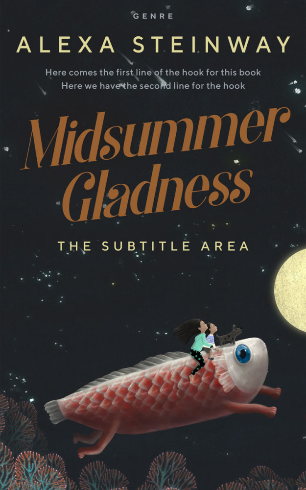 Front view of Shark #22250 - Premade Surreal Book Cover