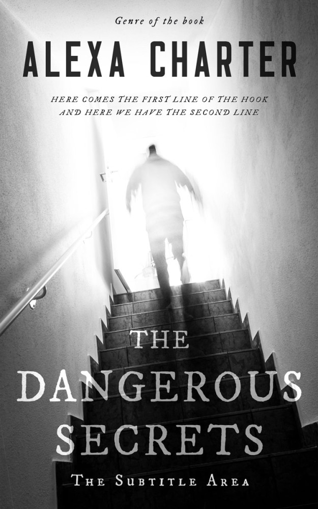 Front view of Silver #22276 - Premade Horror Book Cover