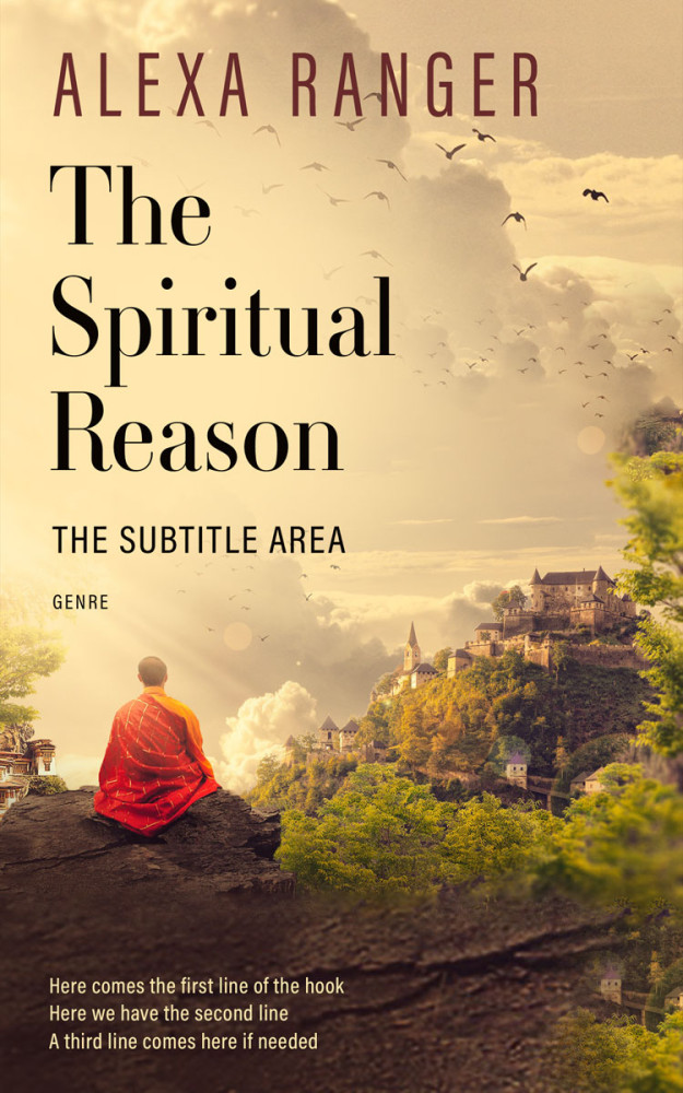 Front view of English Walnut #22392 - Premade Religion & Spirituality Book Cover