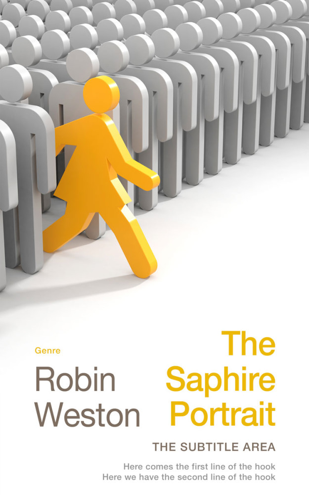 Front view of Gray Nickel #22428 - Premade Business Book Cover | BookCoverZone