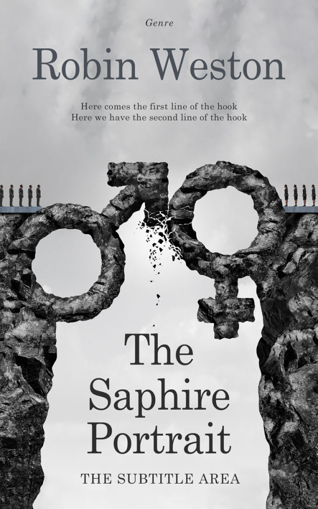 Front view of French Gray #22436 - Premade Self-Improvement & Self-Help Book Cover