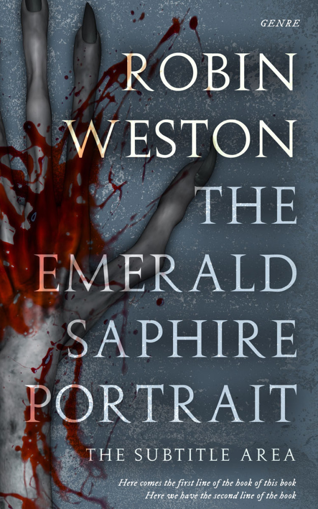 Front view of Mako #22443 - Premade Horror Book Cover | BookCoverZone