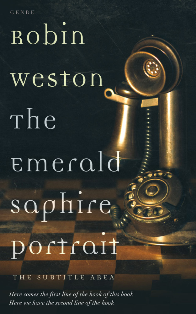 Front view of Outer Space #22456 - Premade Historical Book Cover