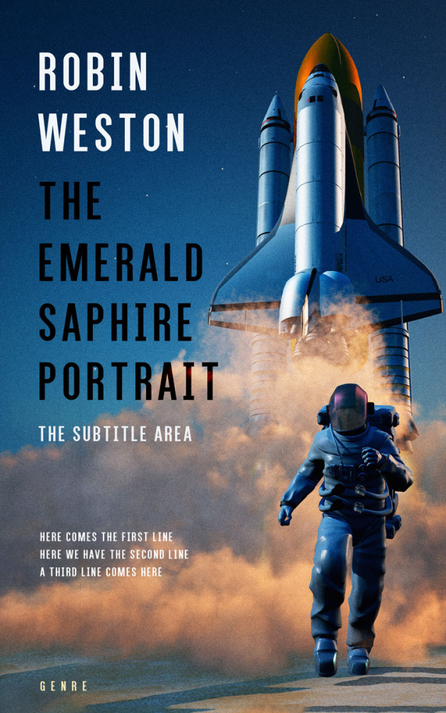 Front view of San Juan #22507 - Premade Science Fiction Book Cover